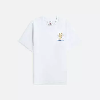 Футболка Casablanca Diamond Column Printed Tee, белый