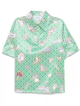 Футболка Casablanca Greek Icons, зеленый