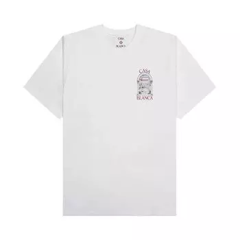 Футболка Casablanca Le Passage Printed T-Shirt 'White', белый