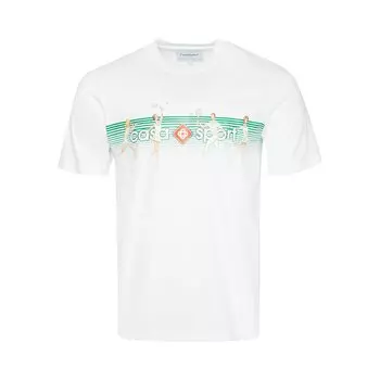 Футболка Casablanca Playful Stripes Белая