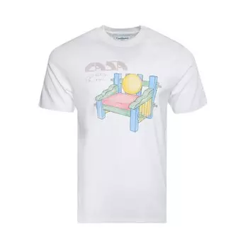 Футболка Casablanca Printed T-Shirt 'School Of Design', белый