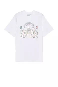 Футболка Casablanca Rainbow Crayon Temple, белый