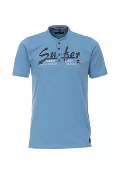 Футболка CASAMODA Henley, светло-синий