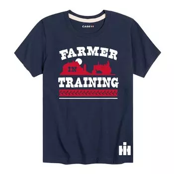 Футболка Case IH Farmer In Training для мальчиков 8–20 лет с графическим рисунком Licensed Character, синий