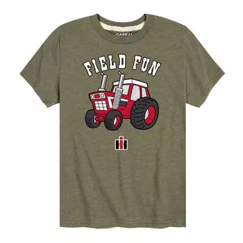 Футболка Case IH Field Fun Tractor для мальчиков 8–20 лет с графическим рисунком Licensed Character, зеленый