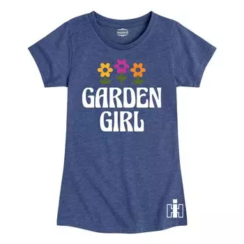 Футболка Case IH Garden Girl с рисунком для девочек 7–16 лет Licensed Character, синий