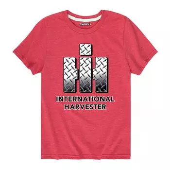 Футболка Case IH Harvestor Plate с графическим рисунком для мальчиков 8–20 лет Licensed Character, красный