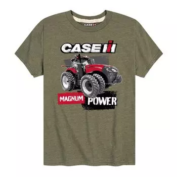 Футболка Case IH Magnum Power с рисунком для мальчиков 8–20 лет Licensed Character, зеленый