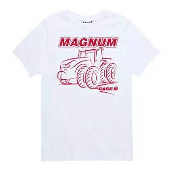 Футболка Case IH Magnum Tractor с графическим рисунком для мальчиков 8–20 лет Licensed Character, белый