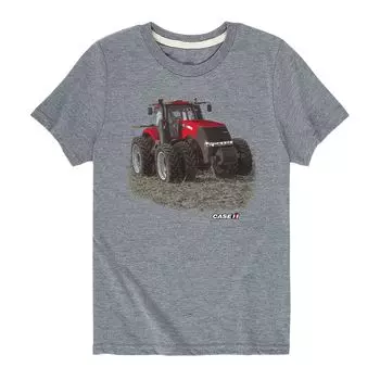 Футболка Case IH Magnum Tractor с графическим рисунком для мальчиков 8–20 лет Licensed Character, серый