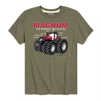 Футболка Case IH Magnum Tractor с графическим рисунком для мальчиков 8–20 лет Licensed Character, зеленый