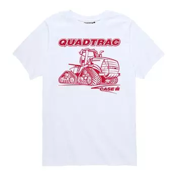 Футболка Case IH Quadtrac с рисунком для мальчиков 8–20 лет Licensed Character, белый