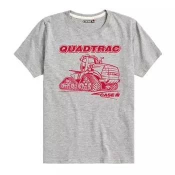Футболка Case IH Quadtrac с рисунком для мальчиков 8–20 лет Licensed Character, серый