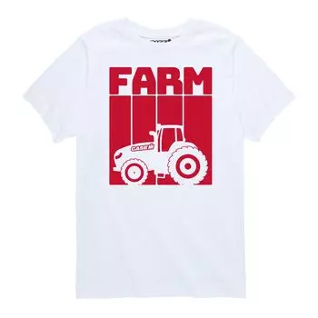 Футболка Case IH Retro Farm Tractor с графическим рисунком для мальчиков 8–20 лет Licensed Character
