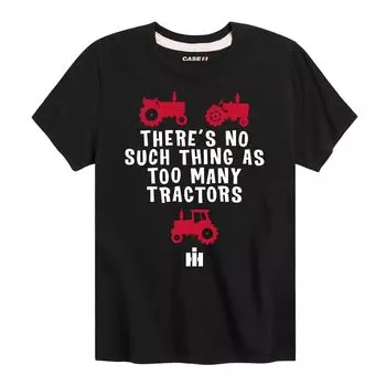 Футболка Case IH Too Many Tractors для мальчиков 8–20 лет с рисунком Licensed Character