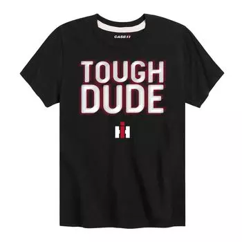 Футболка Case IH Tough Dude для мальчиков 8–20 лет с рисунком Licensed Character, черный