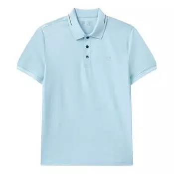 Футболка casual single color short sleeve poloshirt men's blue Fila, синий
