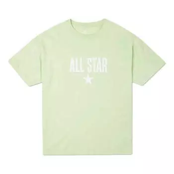 Футболка casual t-shirt 'green' Converse, зеленый