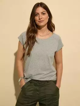 Футболка catherine из чистого органического хлопка Baukjen, цвет Grey Marl