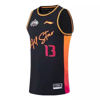 Футболка cba all star баскетбольная майка guo ailun Li-Ning, черный