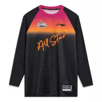 Футболка cba all star game с длинным рукавом и графикой Li-Ning, черный