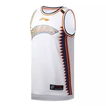 Футболка cba shanghai team баскетбольная майка Li-Ning, белый