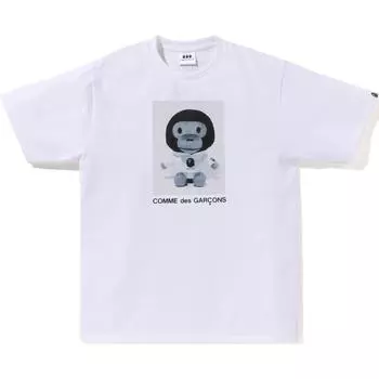 Футболка Cdg X CDG Collaboration унисекс A BATHING APE, черный