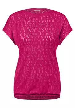 Футболка Cecil, цвет Pitaya/Magenta