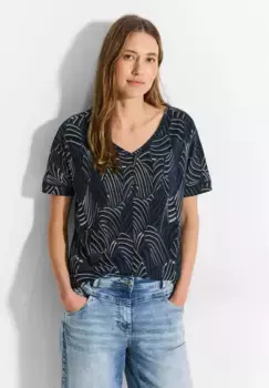 Футболка Cecil из тонкой пряжи, синий