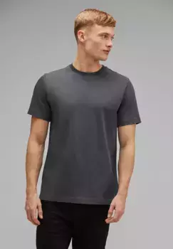 Футболка Cecil, круглый вырез, серый