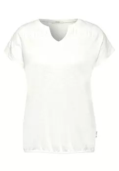 Футболка CECIL Shirt Ajour, белый