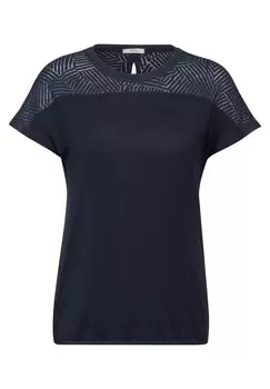 Футболка CECIL Shirt, ночной синий