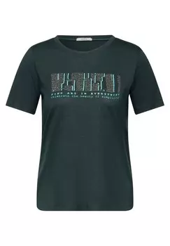 Футболка CECIL Shirt, темно-зеленый