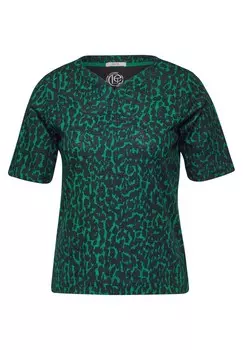 Футболка CECIL Shirt, зеленый