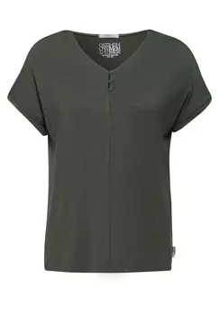 Футболка CECIL Shirt, зеленый