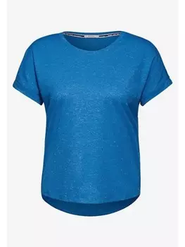 Футболка Cecil T-Shirt, цвет azure blue melange