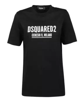 Футболка Ceresio9 Renny модный топ Dsquared2, черный