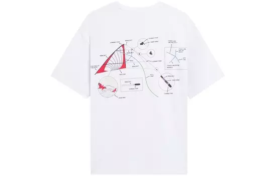 Футболка CF Tracing унисекс белая Lining, белый