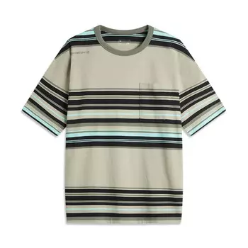 Футболка CF Tracing унисекс в полоску лайма Lining, цвет Lime stripe