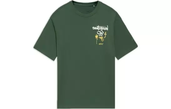 Футболка CF Tracing унисекс зеленая Lining, зеленый