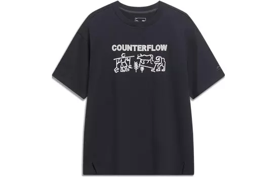 Футболка CF унисекс черная Lining, черный