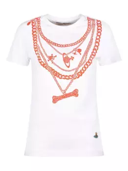 Футболка Chain Peru Vivienne Westwood, белый