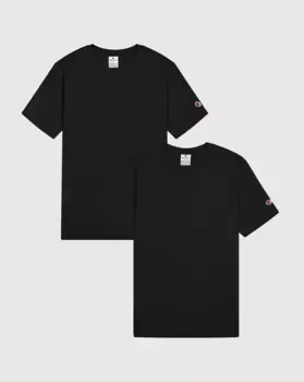 Футболка Champion "2 упаковки с круглым вырезом", цвет Nbk/Nbk
