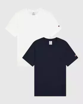 Футболка Champion "2 упаковки с круглым вырезом", цвет Wht/Nny