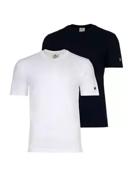 Футболка Champion 2er Pack, цвет wei/dunkelblau