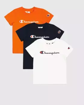 Футболка Champion "3 пары футболок", цвет Nny/Wht/Tnt