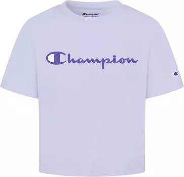 Футболка Champion Boxy Original Script Short Sleeve Tee, цвет Urban Lilac