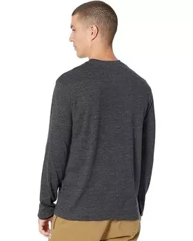 Футболка Champion Classic Long Sleeve Powerblend Small Logo Tee, цвет Ebony Heather