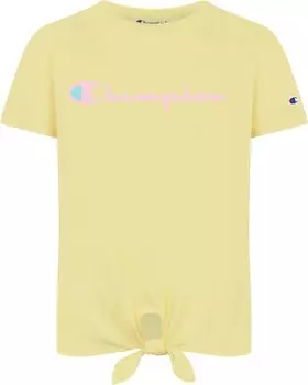 Футболка Champion Classic Script Tie Front Tee, цвет Sunbeam Glow