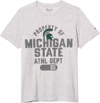 Футболка Champion College Kids Michigan State Spartans Field Day Short Sleeve Tee, цвет Oxford Heather